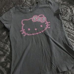 rhinestone hello kitty baby tee